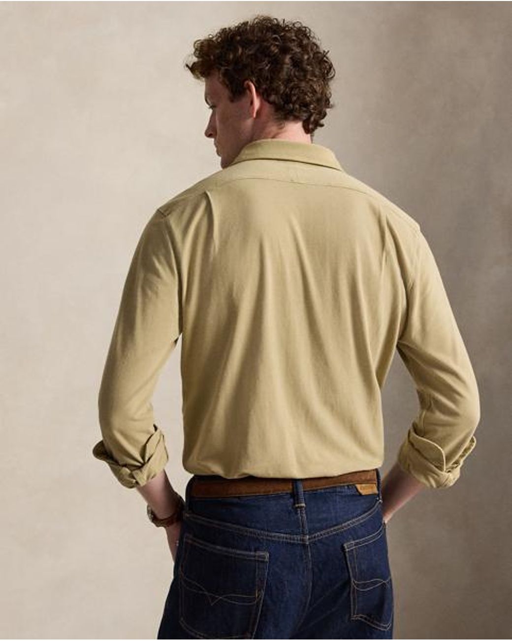 Polo Ralph Lauren Green Featherweight Mesh Shirt for men