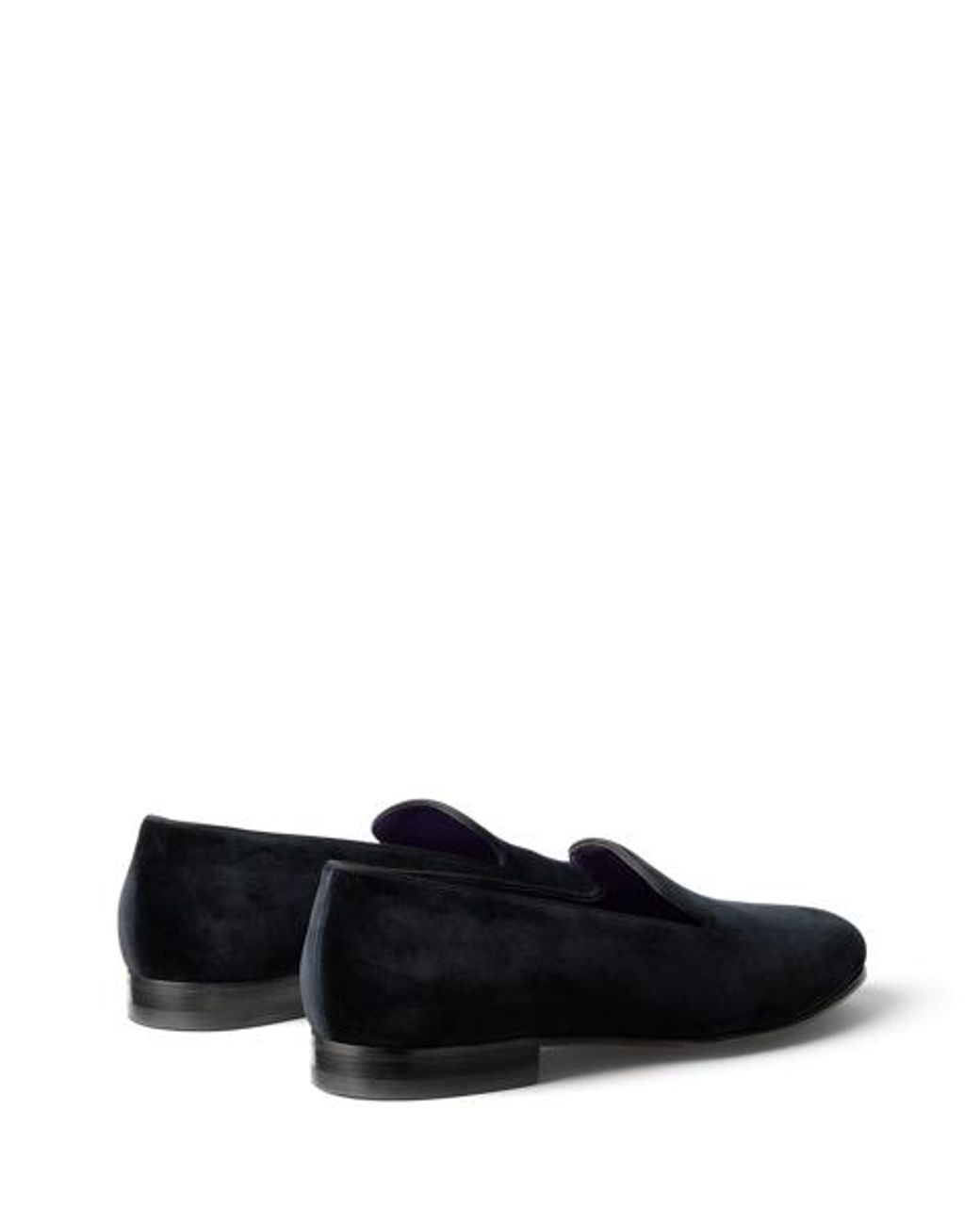 Ralph Lauren Black Alonzo Velvet Slipper for men