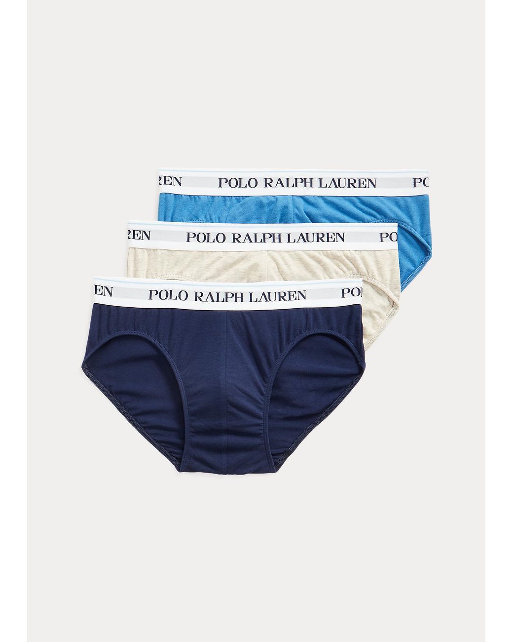 Polo Ralph Lauren 3-pack Stretch Katoenen Slips in het Blauw voor heren |  Lyst NL