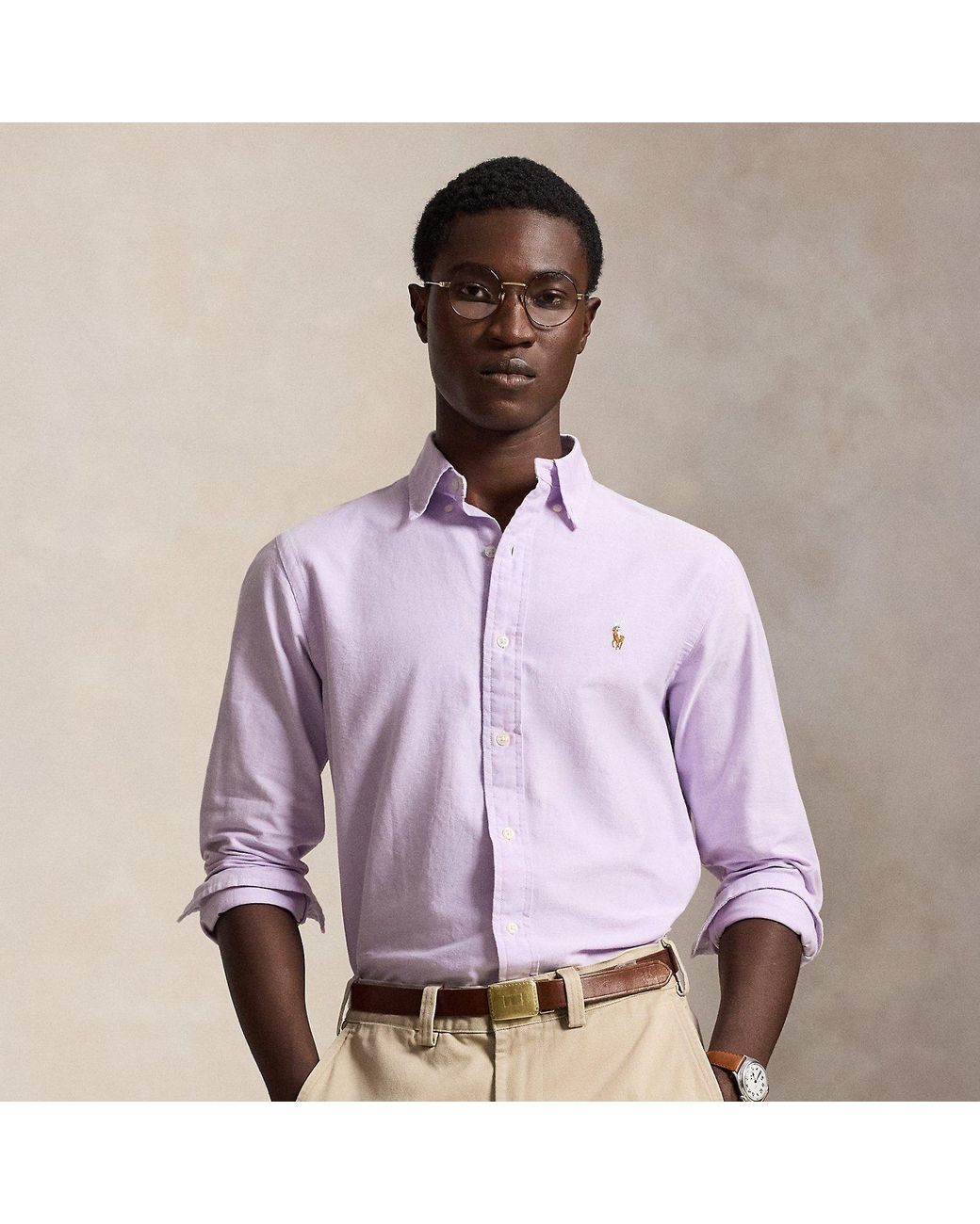 Polo Ralph Lauren Purple The Iconic Oxford Shirt for men