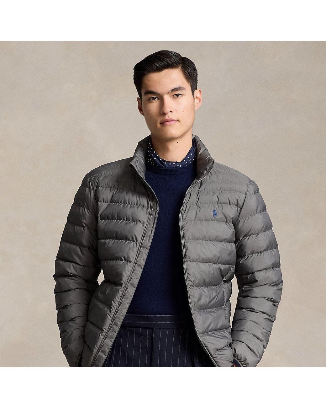 Ralph Lauren The Colden Packable Jacket in Grey for Men | Lyst UK