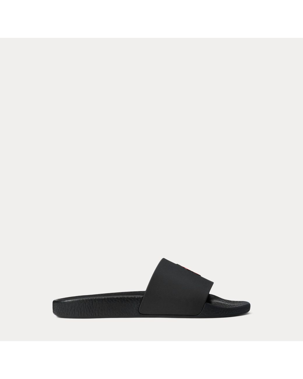 Polo Ralph Lauren Black Signature Pony Slide for men