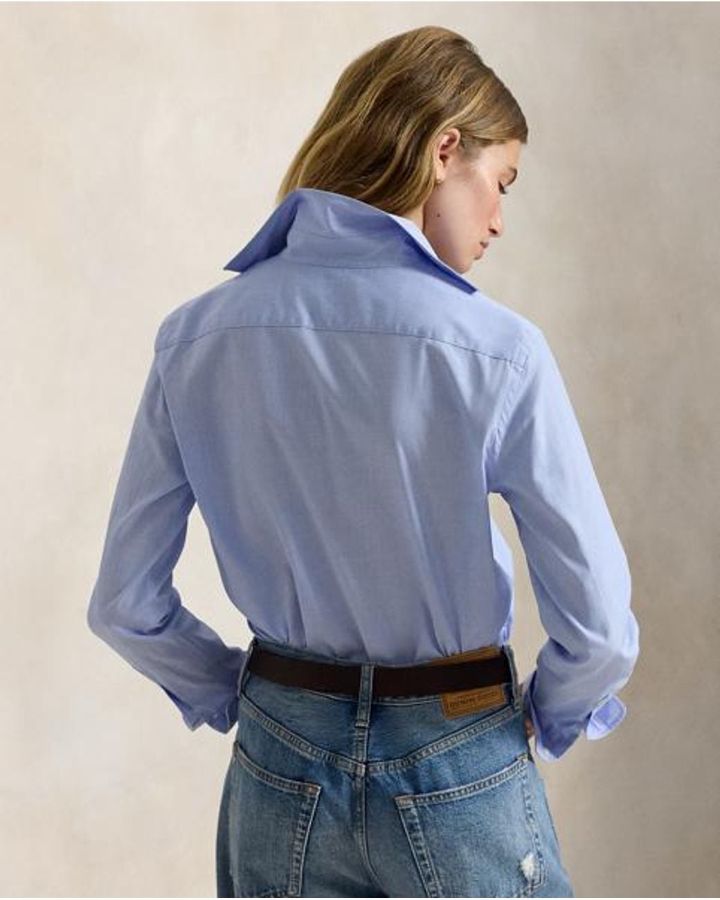 Polo Ralph Lauren Blue Slim Fit Cotton Poplin Shirt