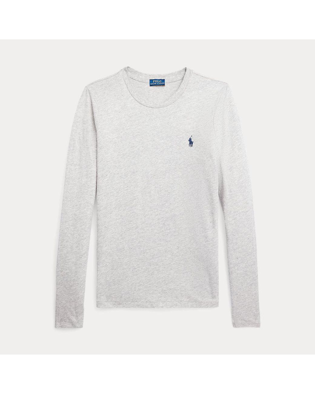 Polo ralph lauren long sleeve t shirt white hotsell