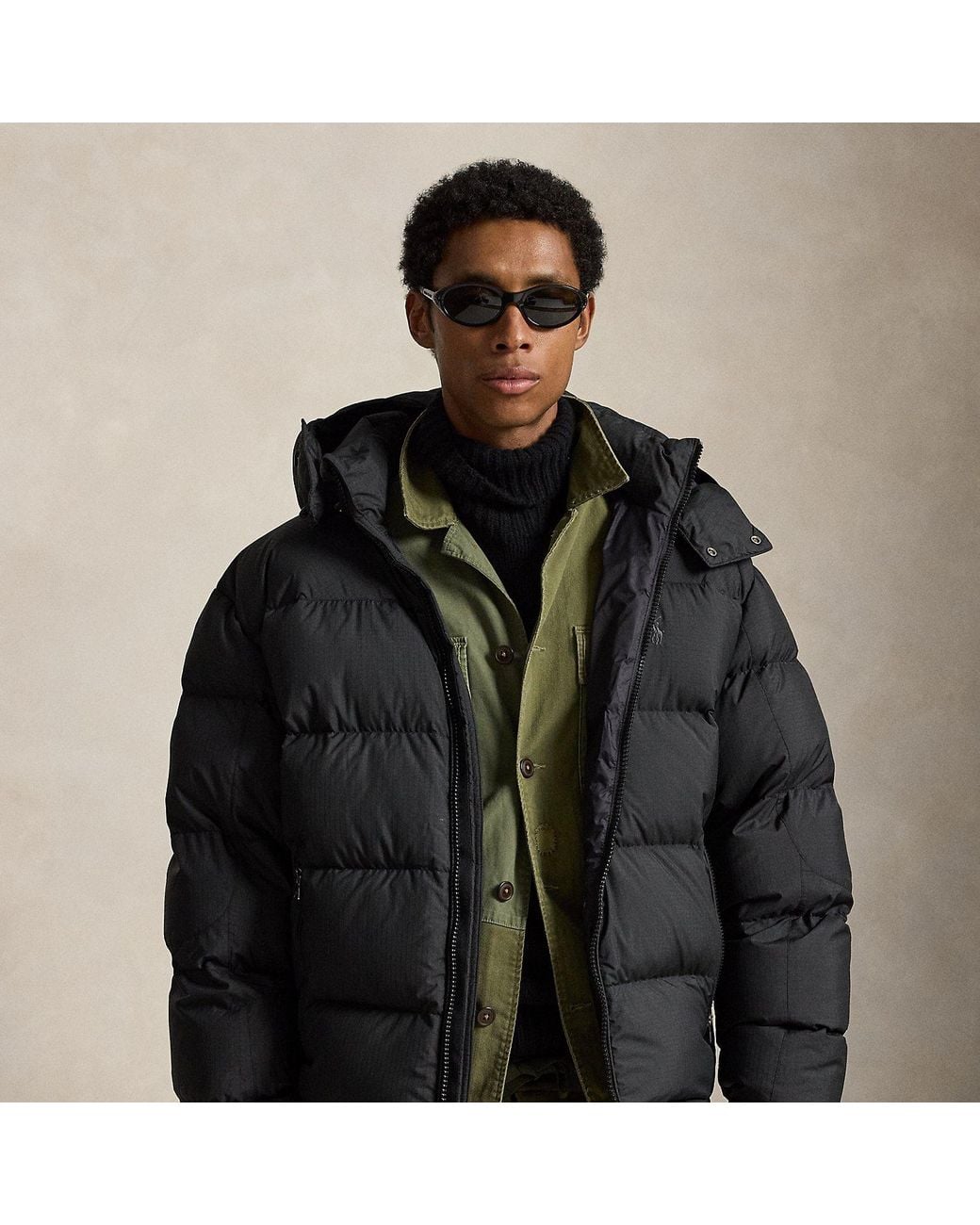 Polo Ralph Lauren Black The Gorham Relaxed Fit Down Jacket for men