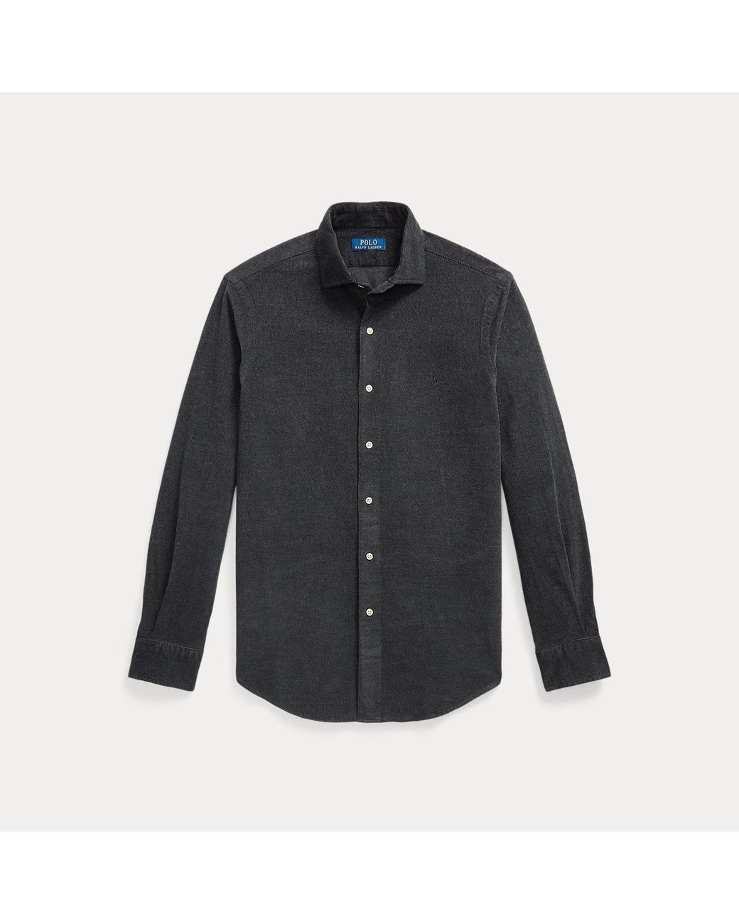 Polo Ralph Lauren Blue Custom Fit Stretch Corduroy Shirt for men