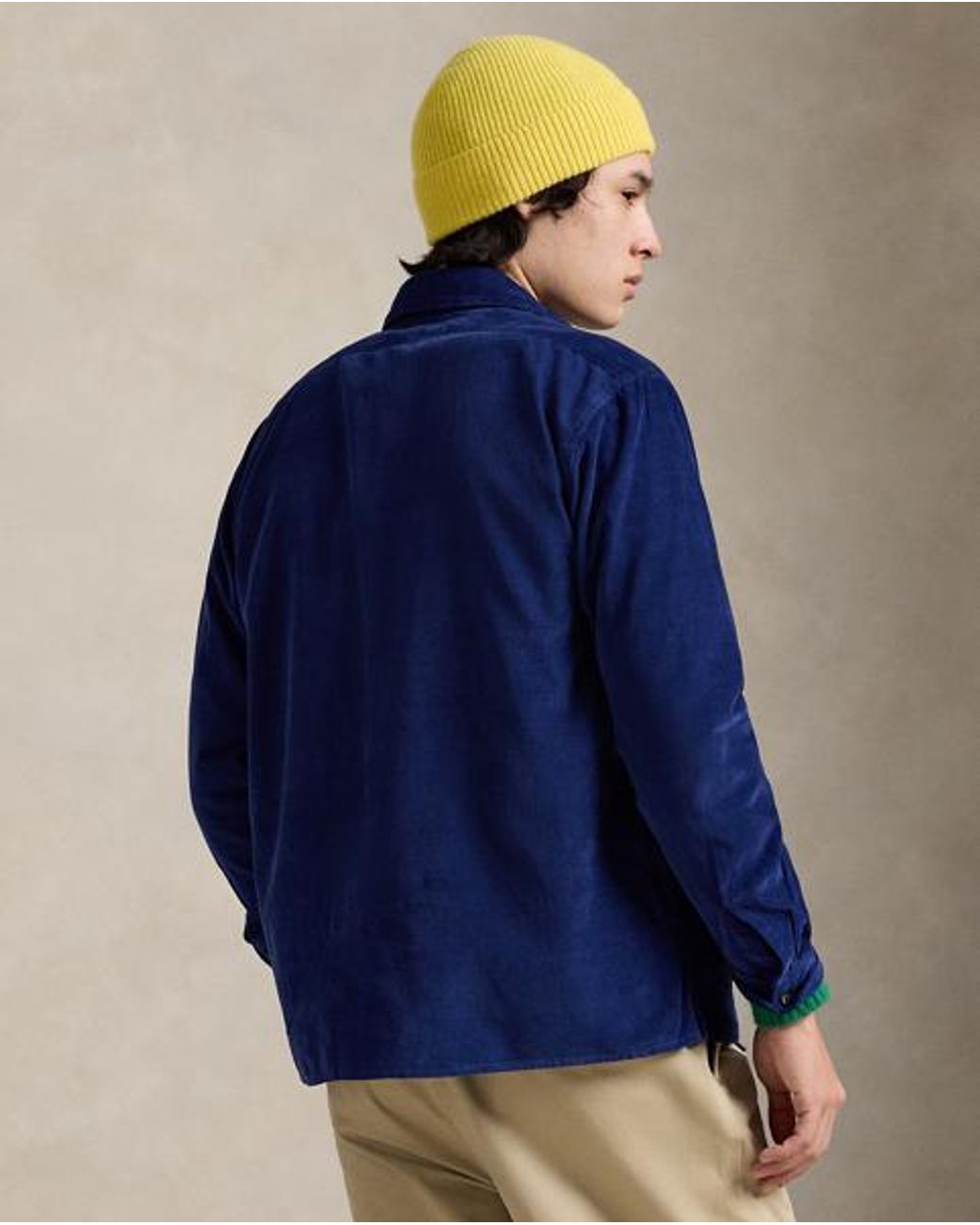 Polo Ralph Lauren Blue Corduroy Full-Zip Overshirt for men
