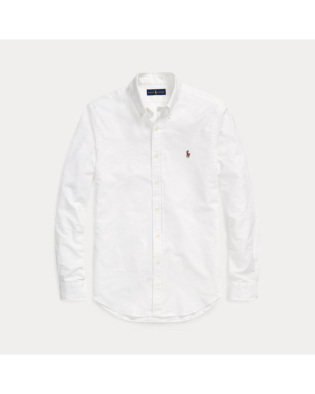 Polo Ralph Lauren Gray Slim Fit Oxford Shirt for men