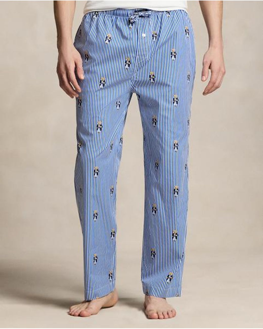 Polo Ralph Lauren Blue Signature Pony Cotton Pyjama Trouser for men