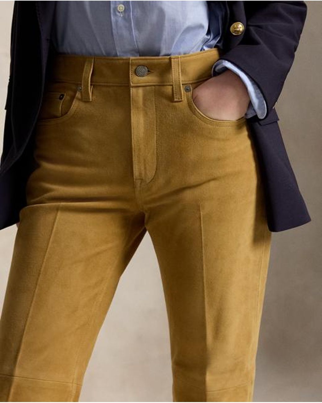 Polo Ralph Lauren Natural Suede Boot Trouser