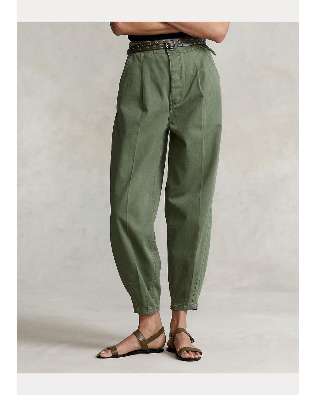 Pantaloni corti in cotone spina di pesce di Polo Ralph Lauren in Verde |  Lyst
