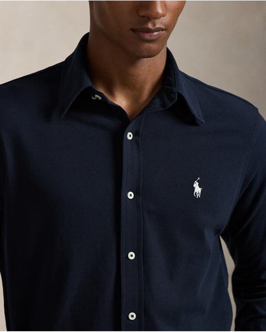 Polo Ralph Lauren Blue Fw Mesh Sports Shirt for men