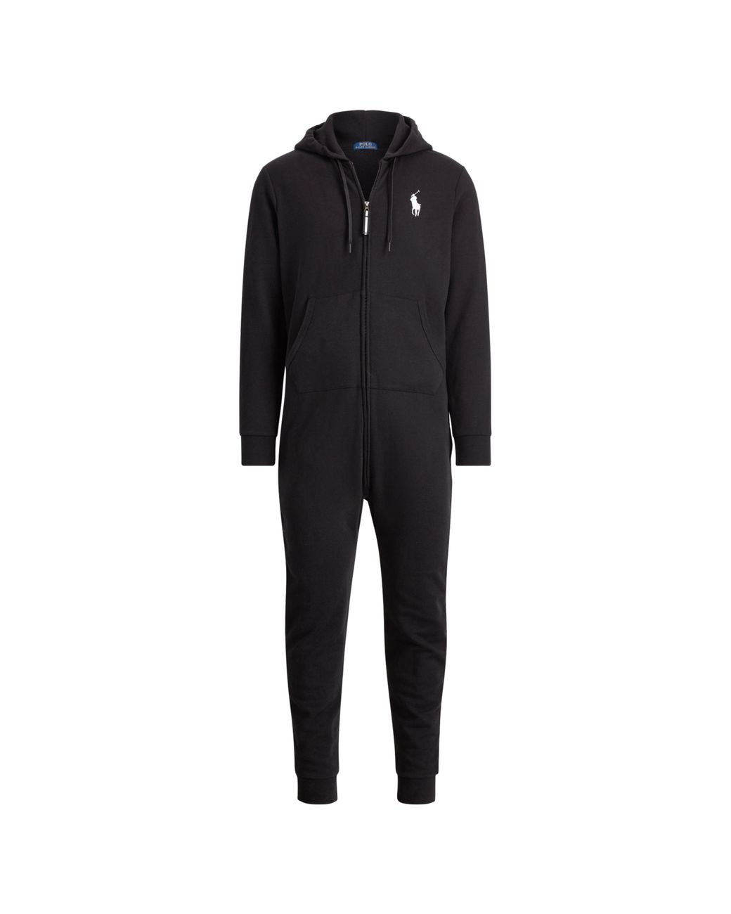 Polo Ralph Lauren Cotton-blend-fleece Jumpsuit in Black for Men | Lyst