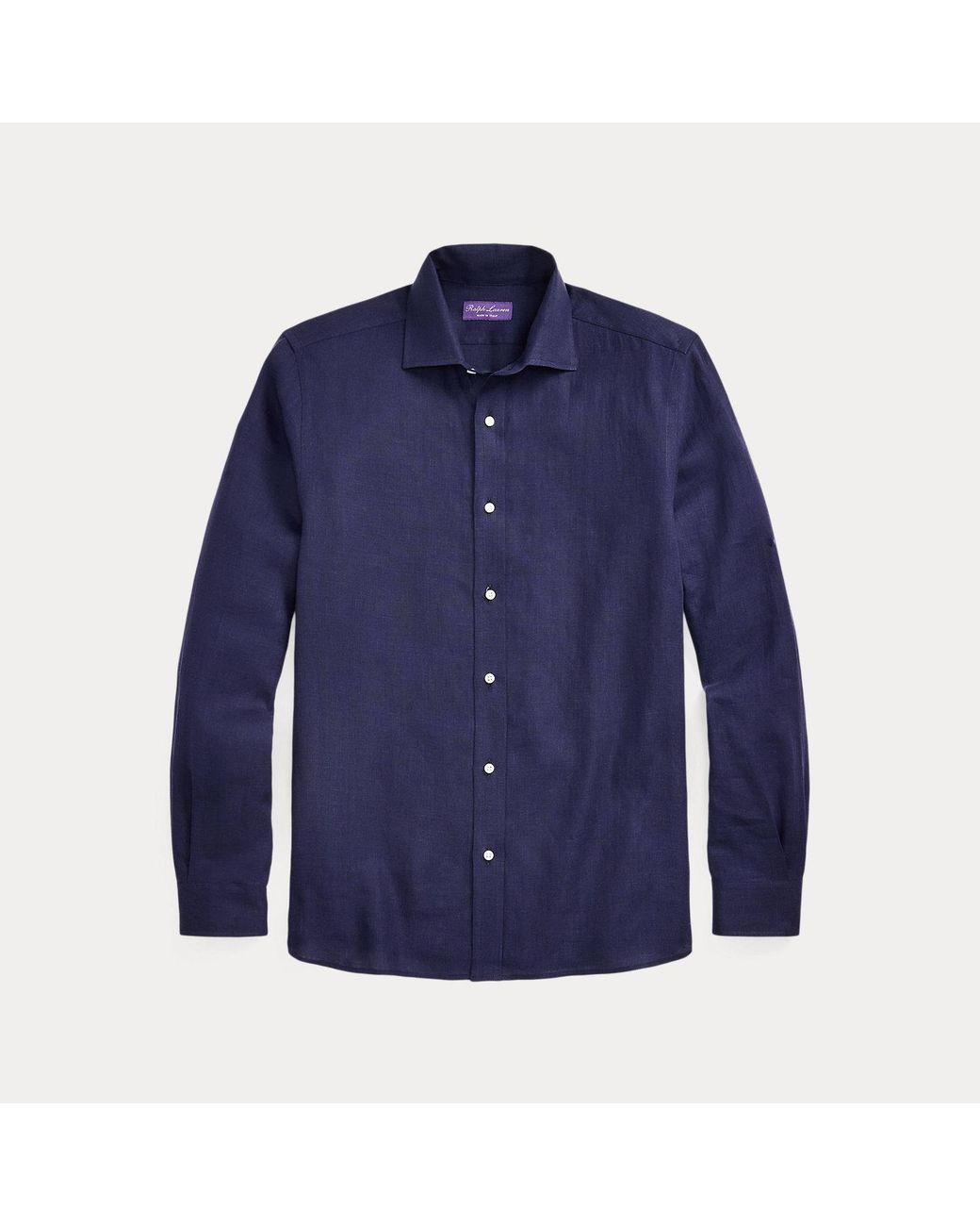Ralph Lauren Blue Linen Shirt for men