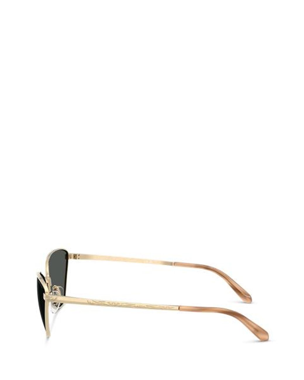 Ralph Lauren Brown Western Rectangle Sunglasses