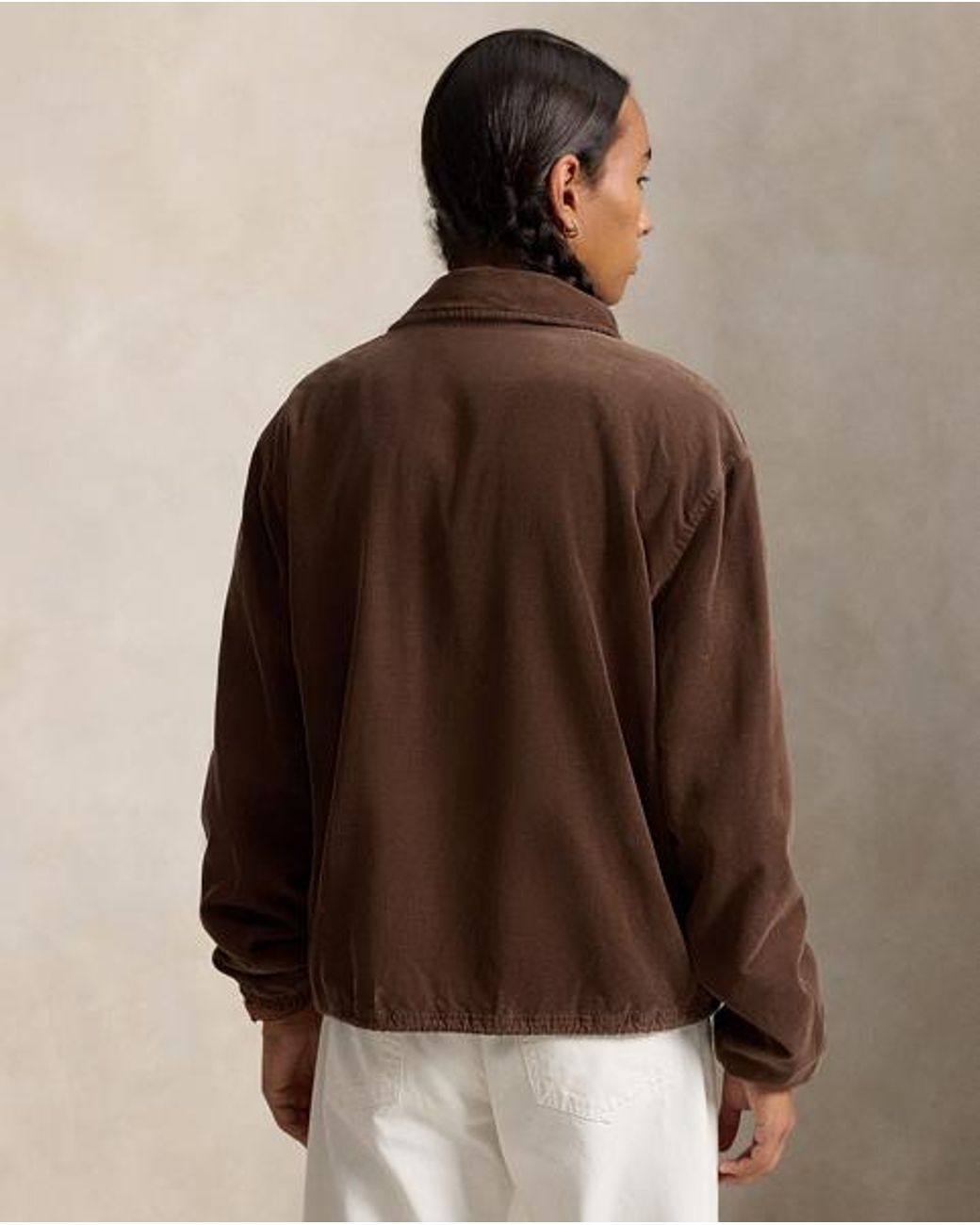 Polo Ralph Lauren Brown Relaxed Fit Corduroy Coach's Jacket for men