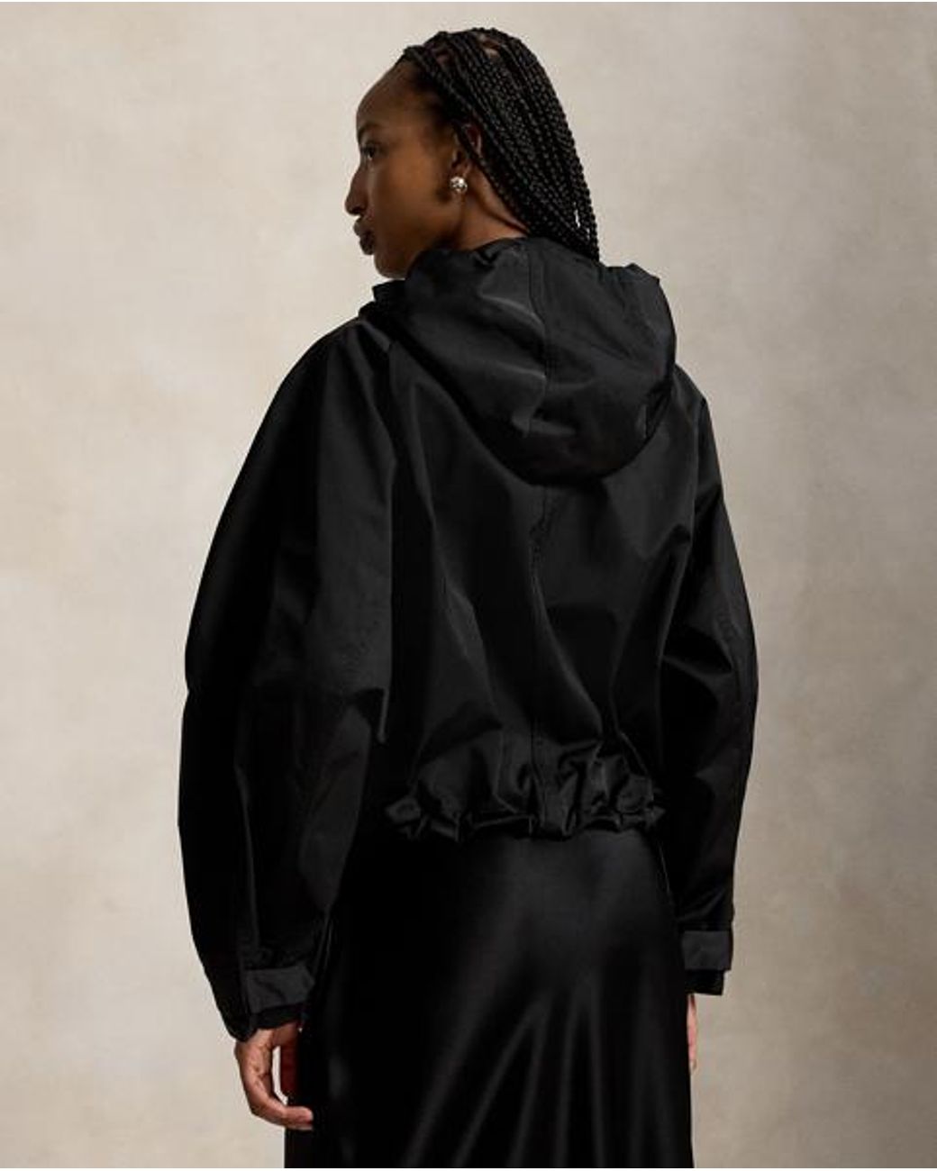 Polo Ralph Lauren Black Cropped Windbreaker