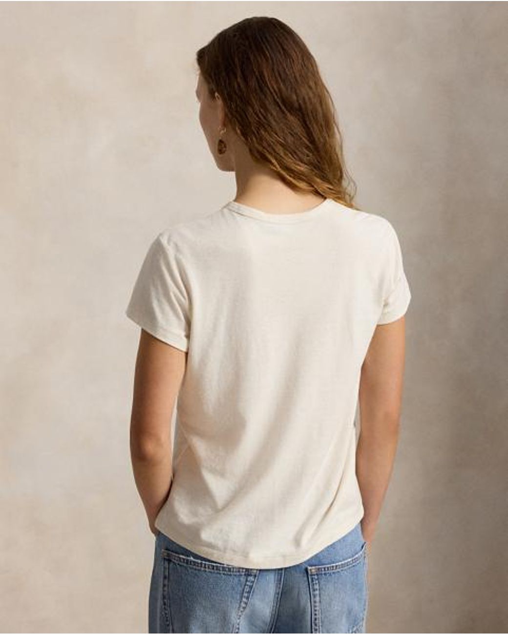 Polo Ralph Lauren Brown Logo Hemp-Cotton T-Shirt