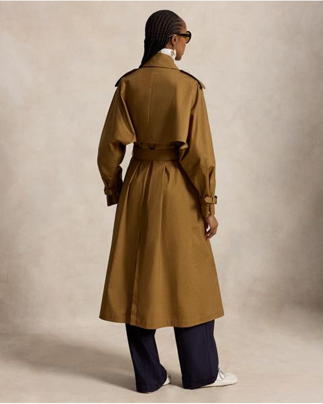 Polo Ralph Lauren Brown Capelet Trench Coat