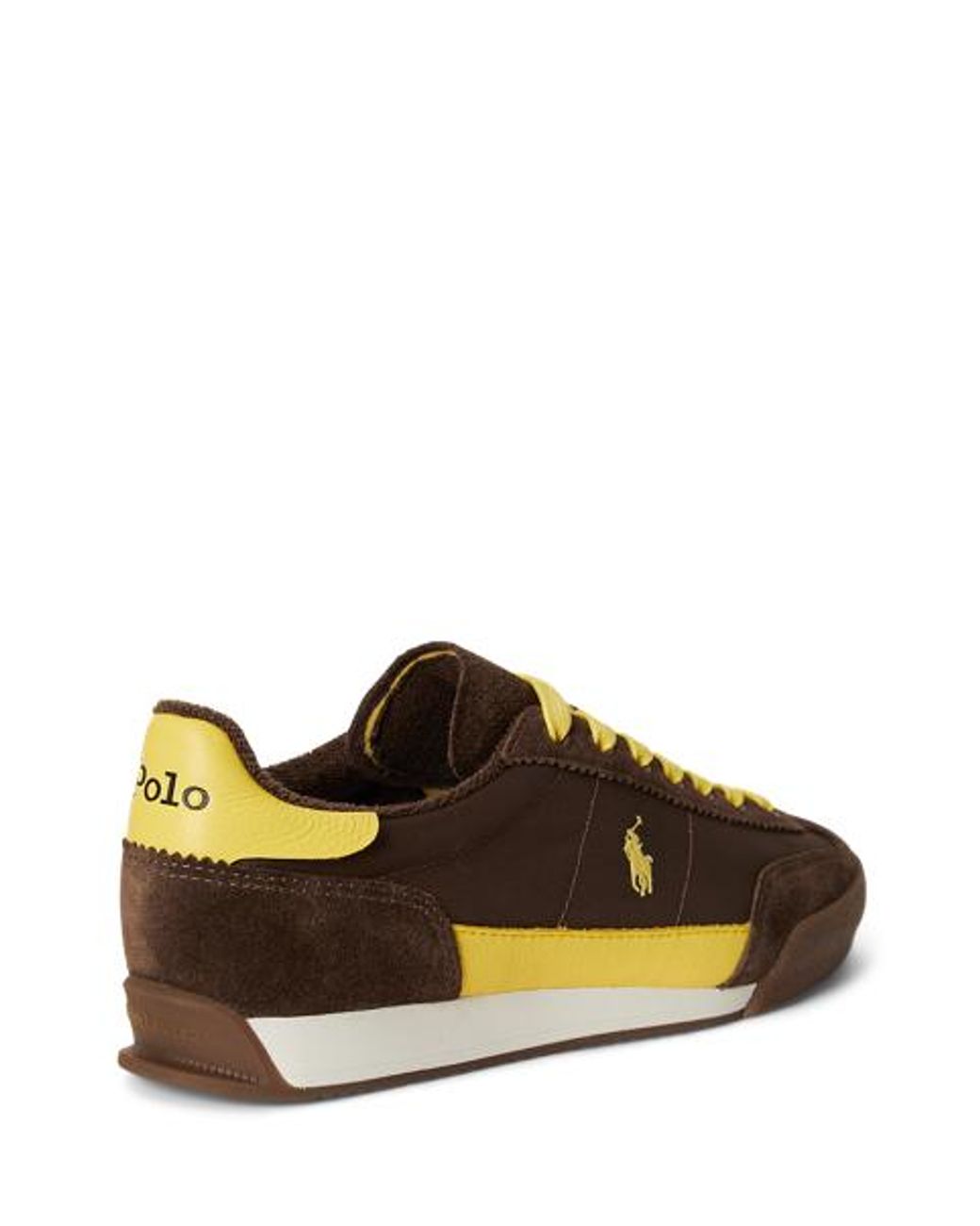 Polo Ralph Lauren Brown Hester Suede Trainer
