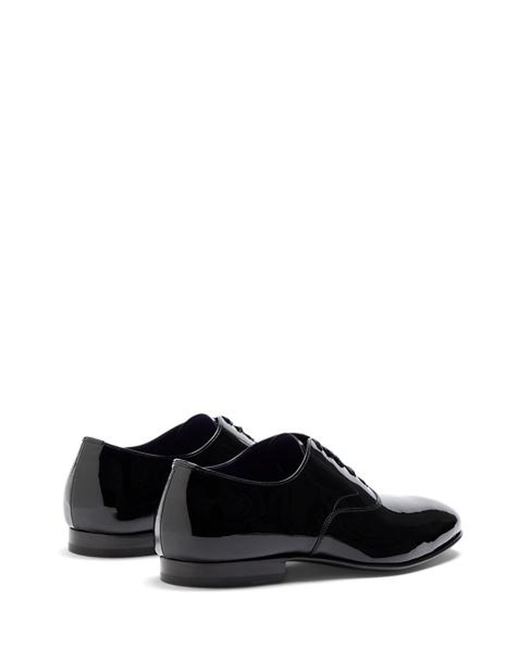 Ralph Lauren Black Paget Patent Calfskin Shoe for men