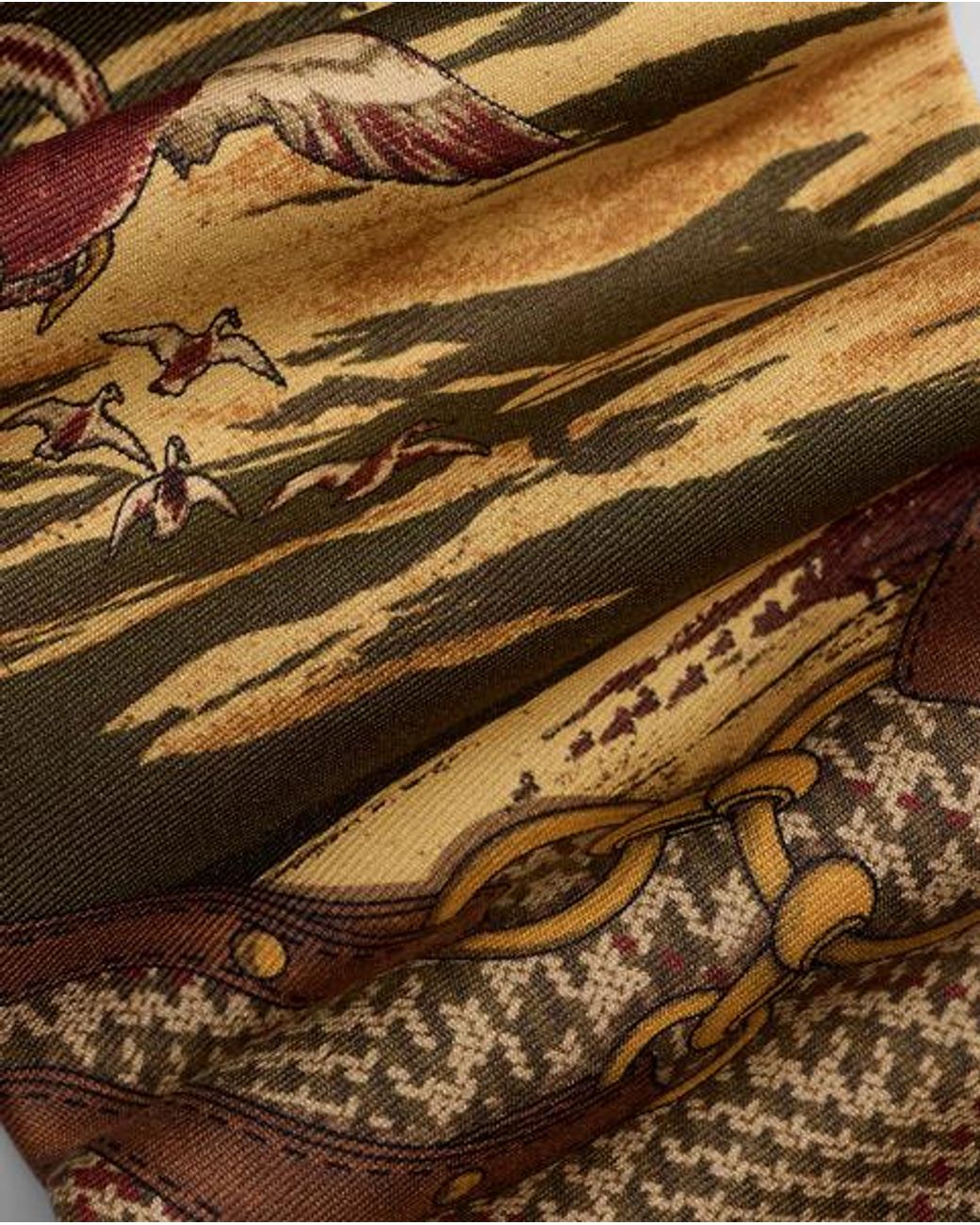Polo Ralph Lauren Multicolor Graduate Duck-Print Silk Tie for men