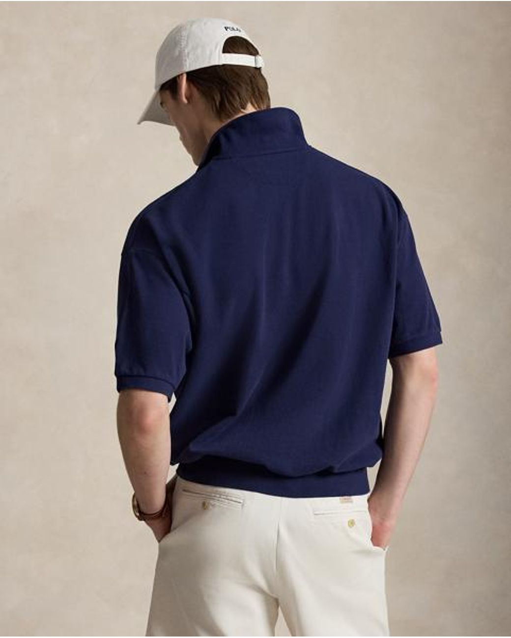 Polo Ralph Lauren Blue Relaxed Fit Mesh Polo Shirt for men