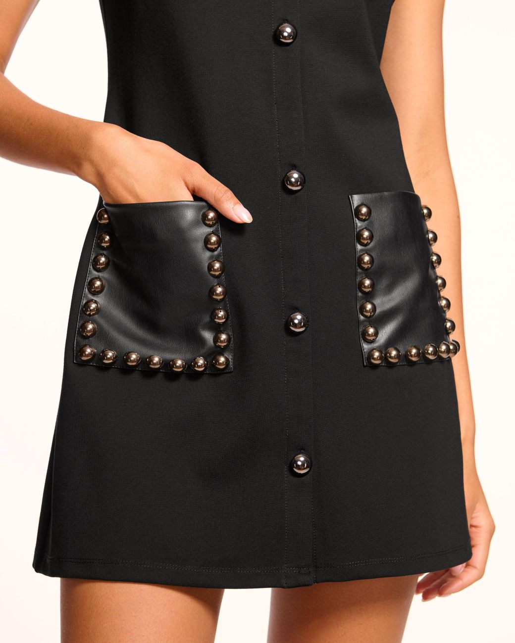 chinese dress ladies Theodora Leather High-Rise Wide Leg Pant in black