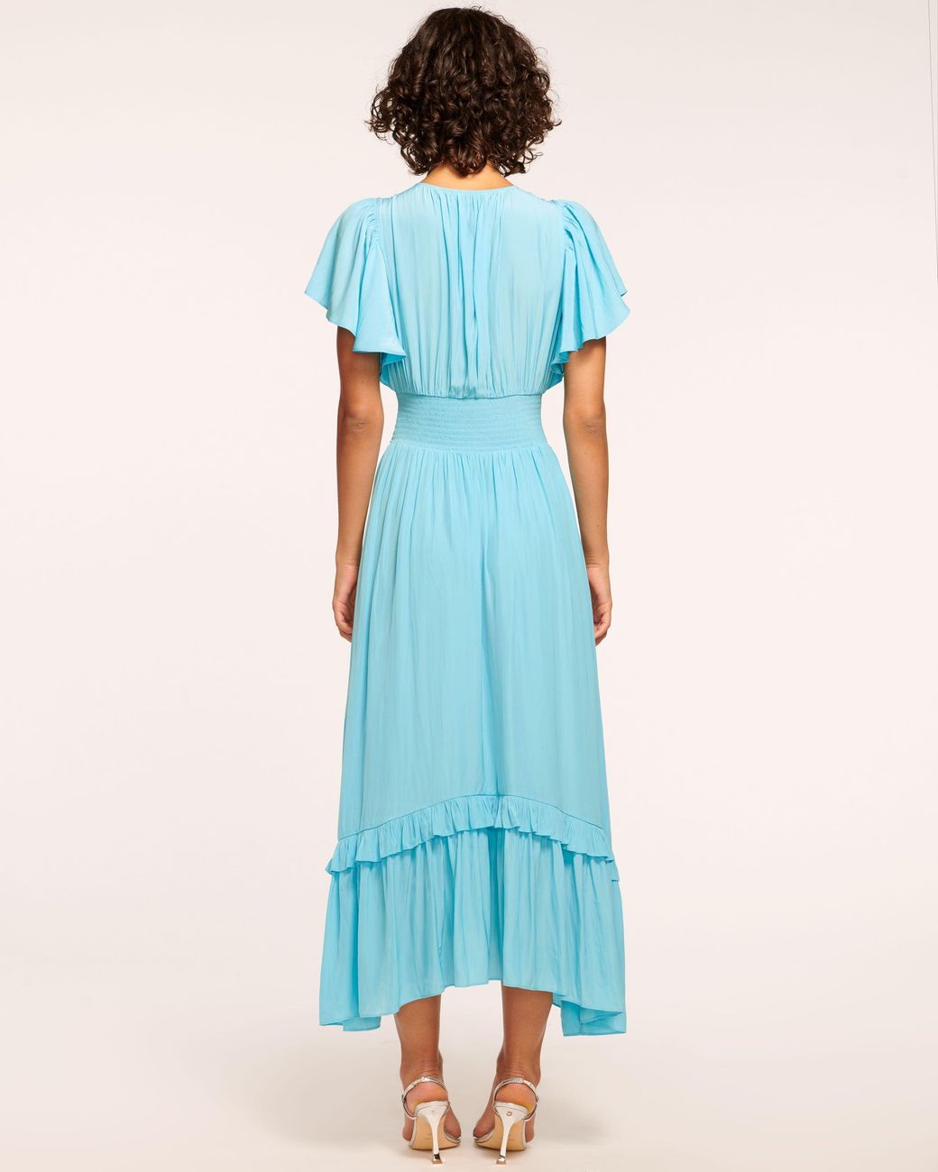 Ramy Brook Joanie Short Sleeve Maxi Dress in Black | Lyst