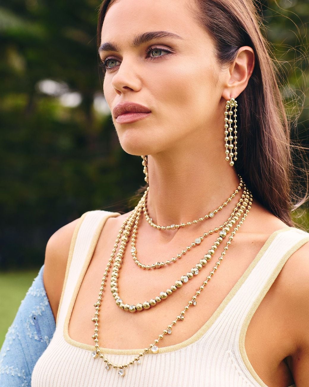 Ramy Brook Metallic Juliette Statement Earrings