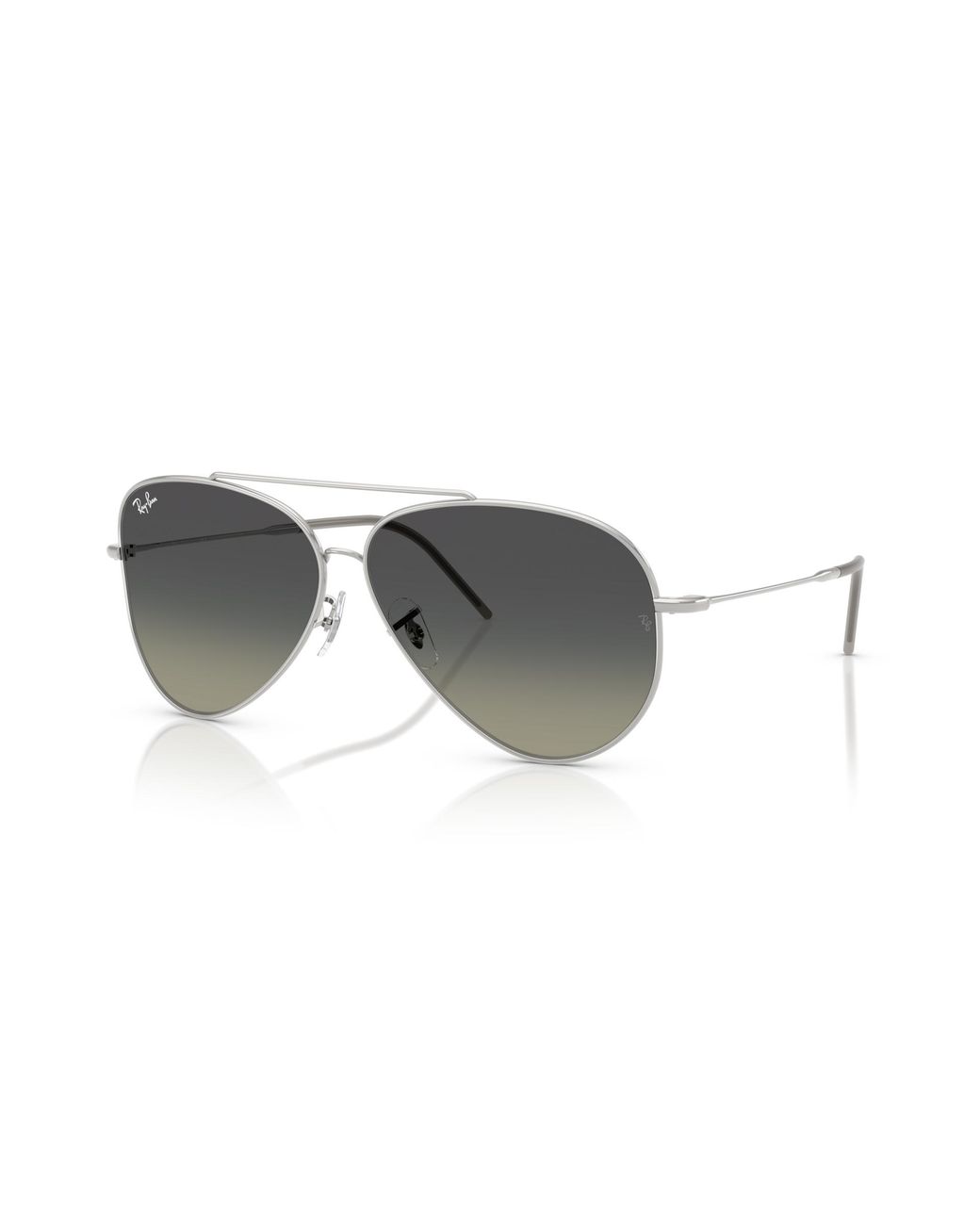 Ray-Ban Black Aviator Reverse Sunglasses Frame Grey Lenses