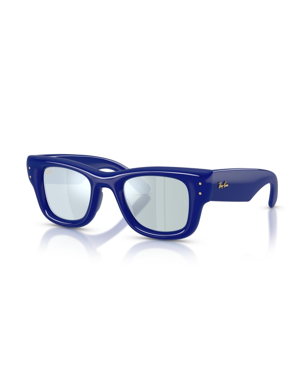 Ray-Ban Blue Wayfarer Puffer Special Collection Sunglasses Frame Green Lenses