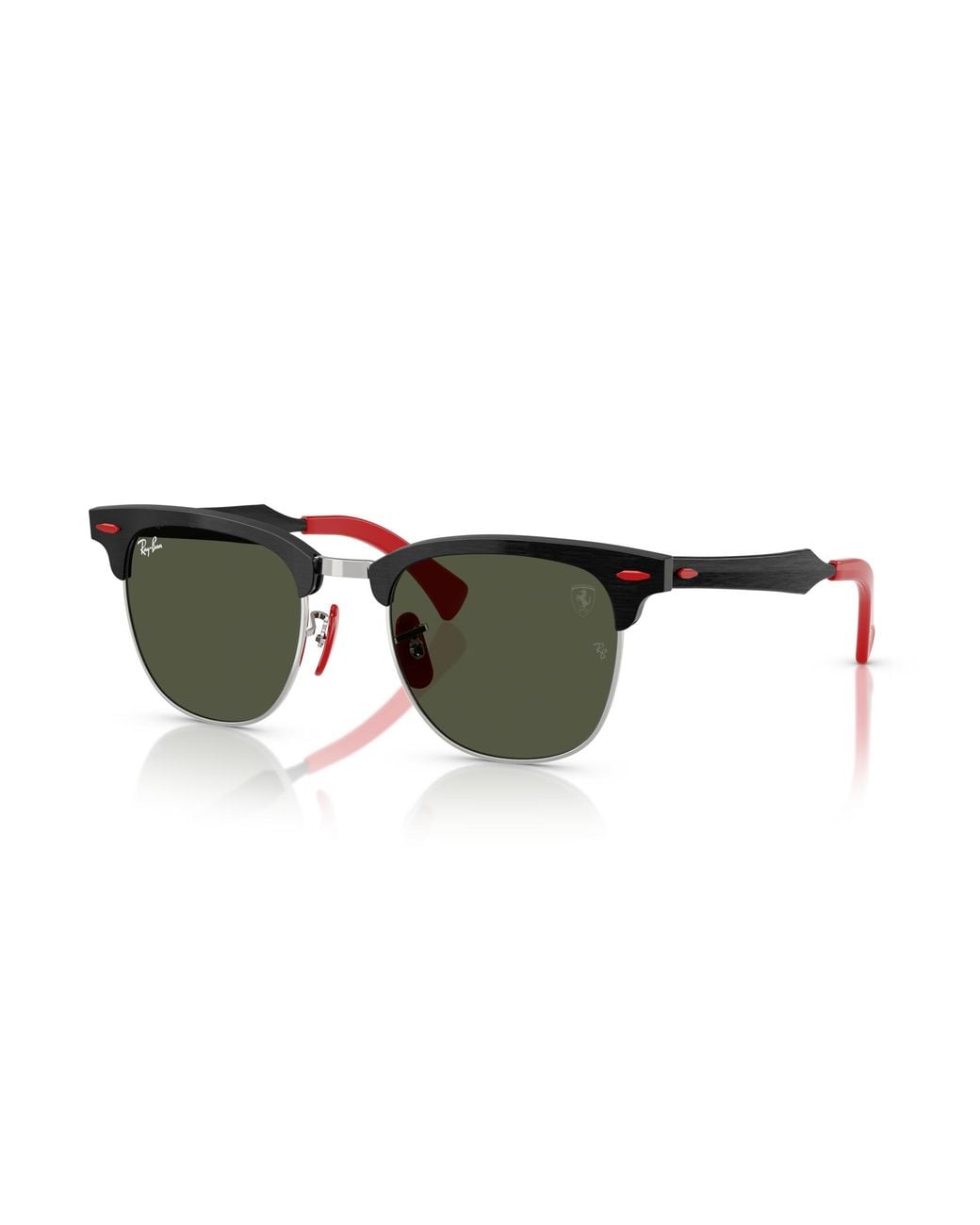 Ray-Ban Black Rb3807m Scuderia Ferrari Collection Sunglasses