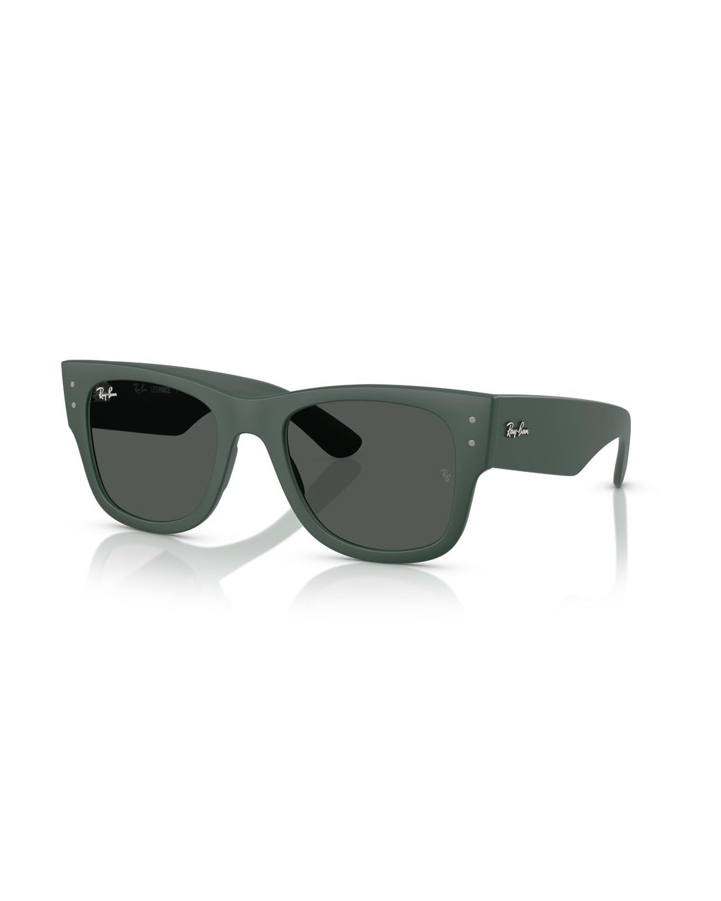 Ray-Ban Black Mega Wayfarer Liteforce Sunglasses Frame Grey Lenses