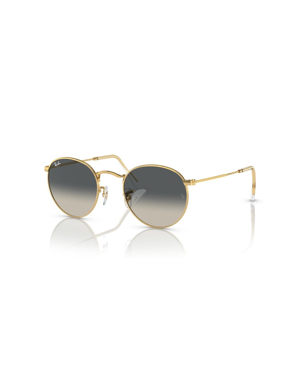 Ray-Ban Black Round Metal Sunglasses Frame Grey Lenses