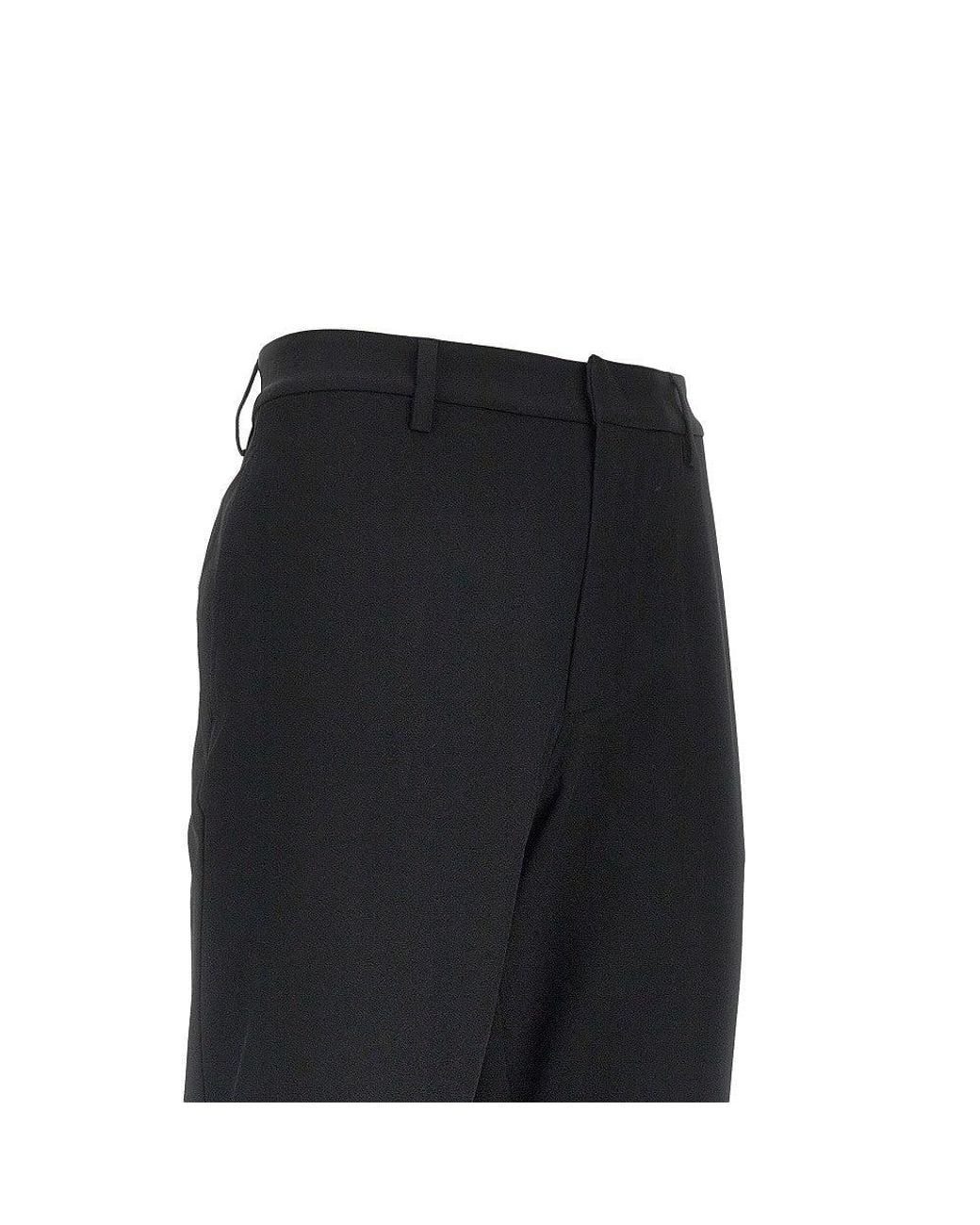 Emporio Armani Black Stretch Twill Chino Pants for men
