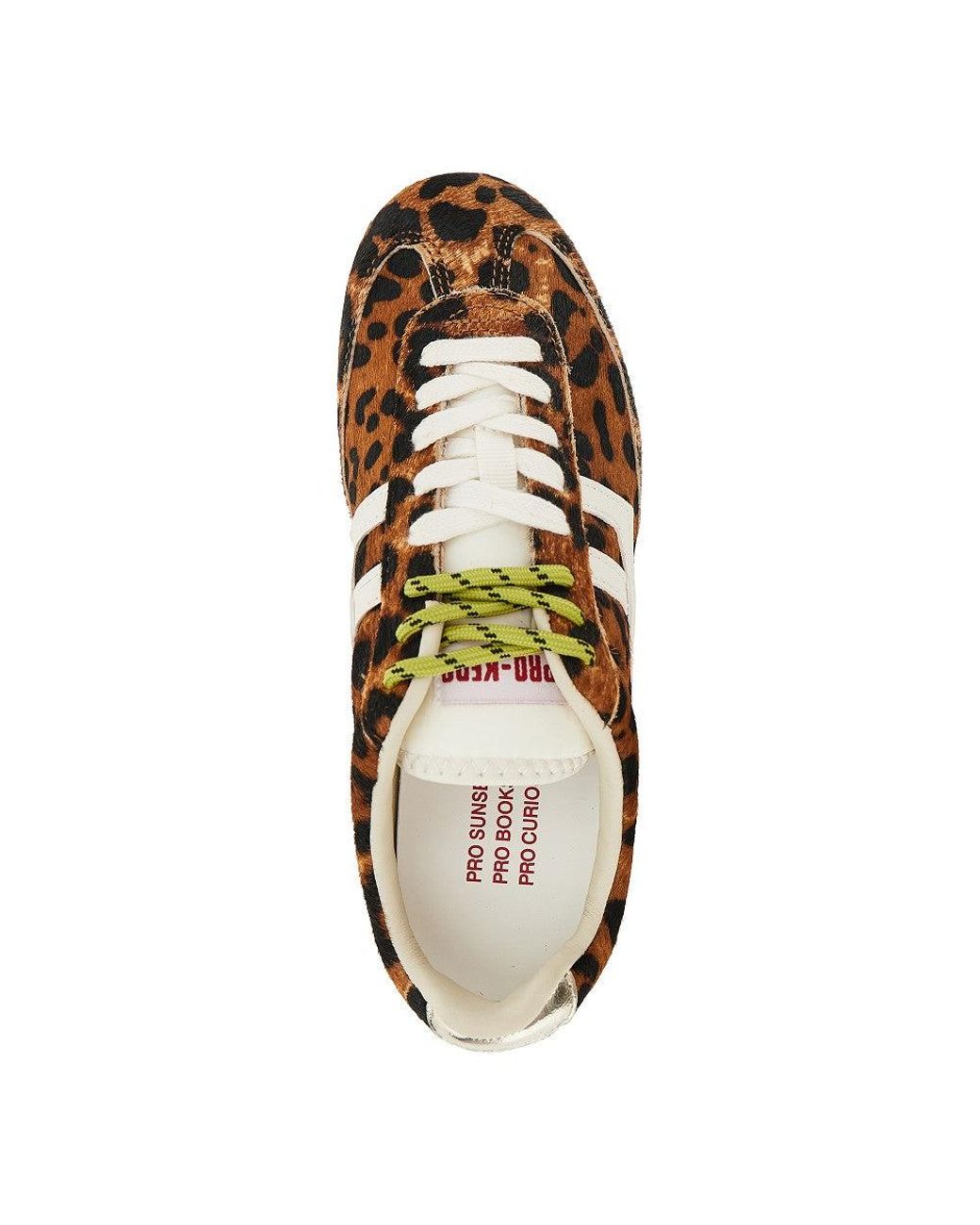 Pro Keds Brown Leo-Print Calf-Hair 'Racer 77' Sneakers