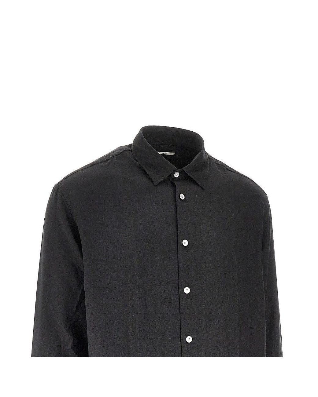 Cmmn Swdn Black 'Caine' Twill Shirt for men