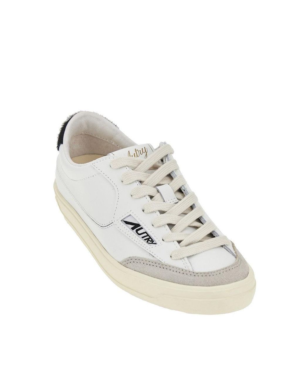 Autry White Windscape Low Leather Sneakers