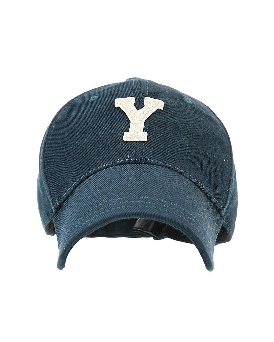 Saint Laurent Blue 'Y' Patch Baseball Cap for men