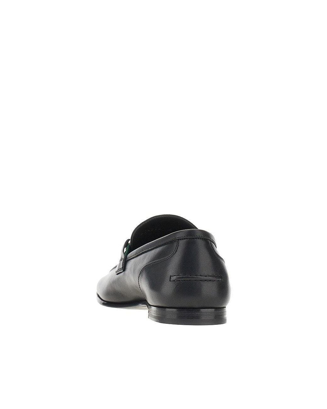 Gucci Blue Leather 'Como' Loafers 7 for men