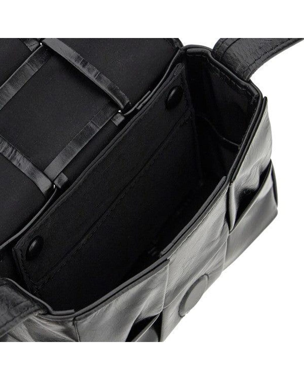 Bottega Veneta Black 'Candy Cassette' Crossbody Mini Bag for men