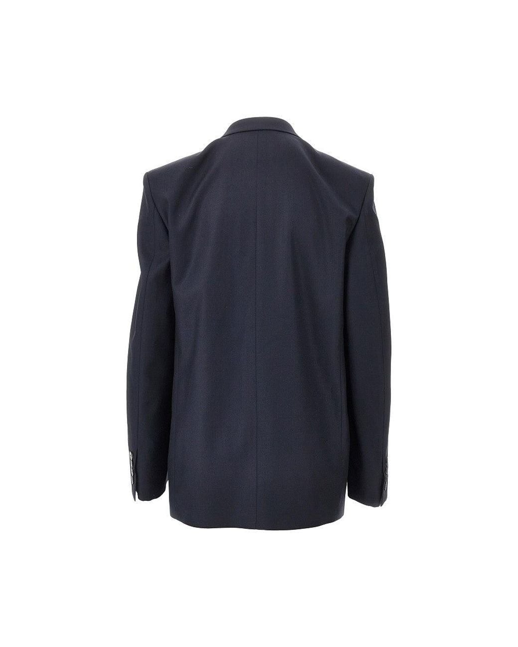 Gucci Blue Light Wool Double-Breasted Jacket