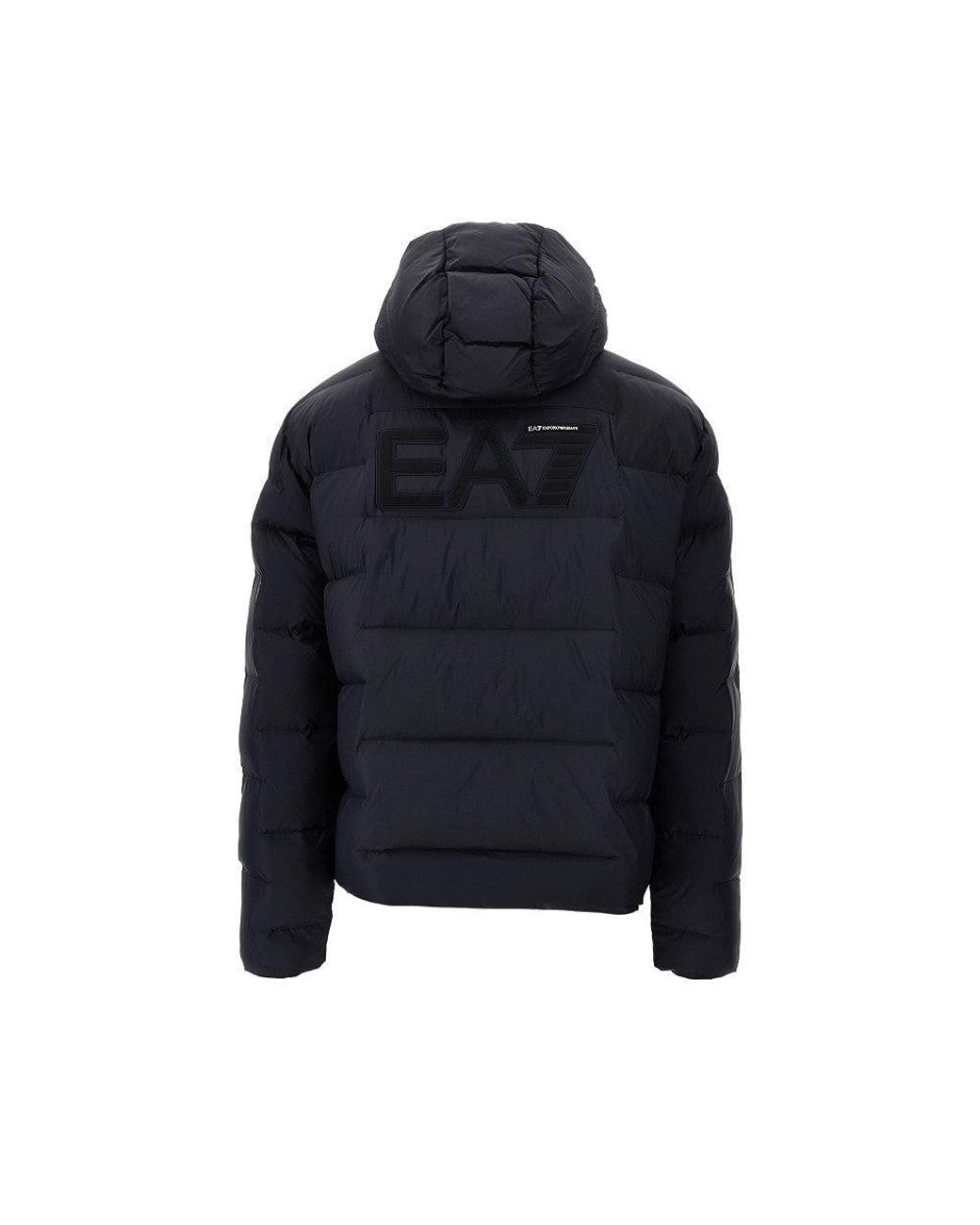 EA7 Blue Padded Micro Ripstop Jacket for men