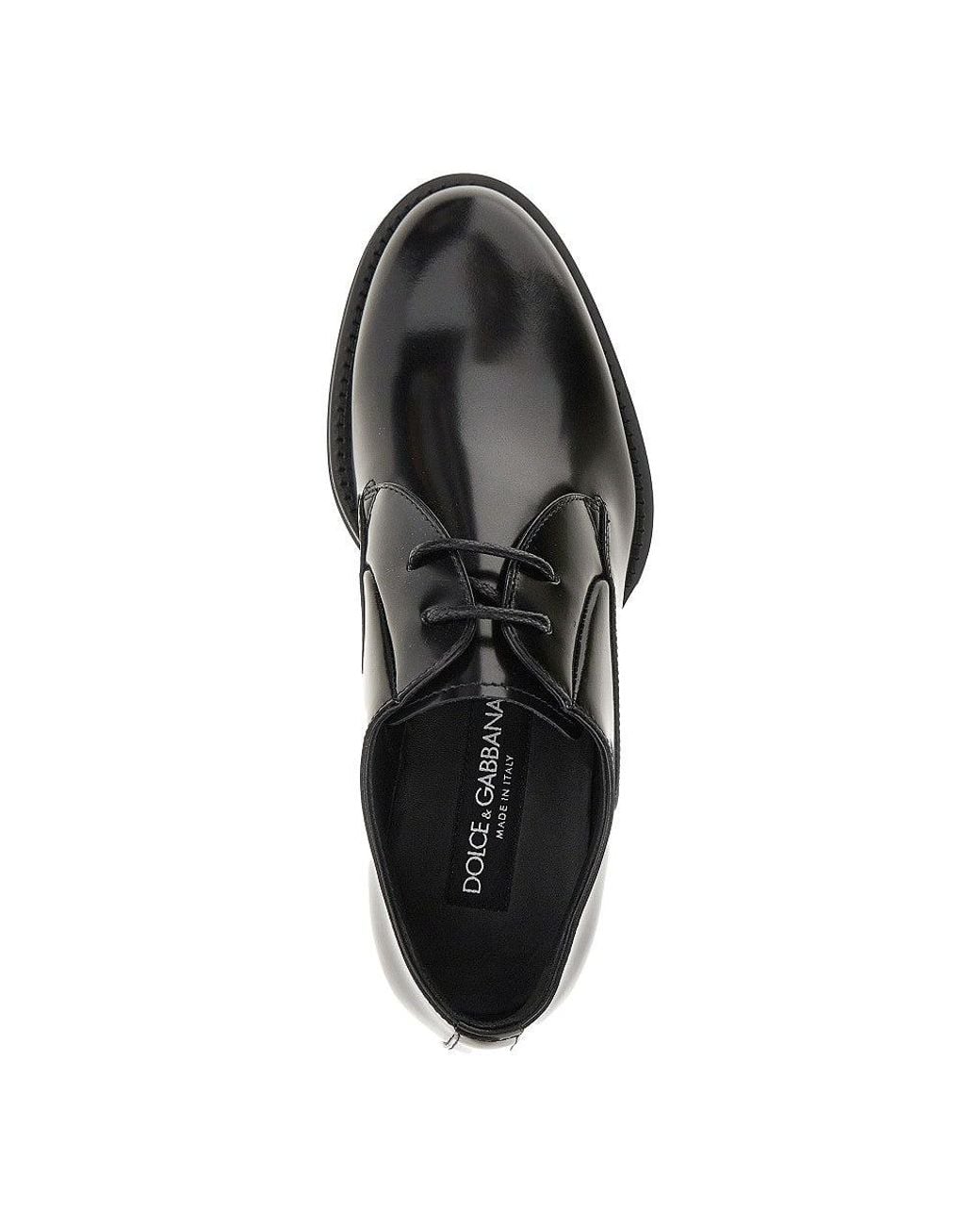 Dolce & Gabbana Multicolor Spazzolato Leather Laced Shoes