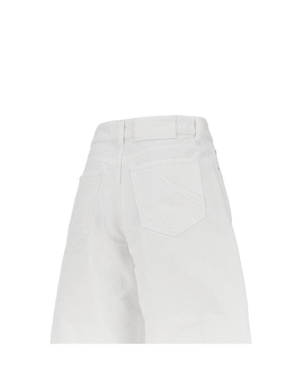 Alaïa White 'Rodeo' Denim Pants