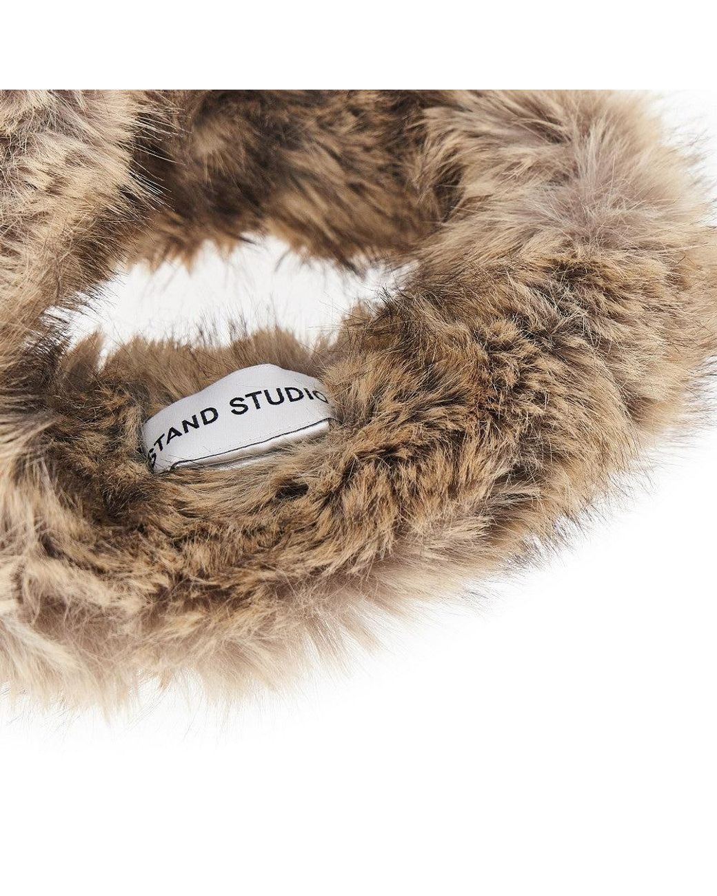 Stand Studio Natural 'Zephyra' Faux Fur Headband