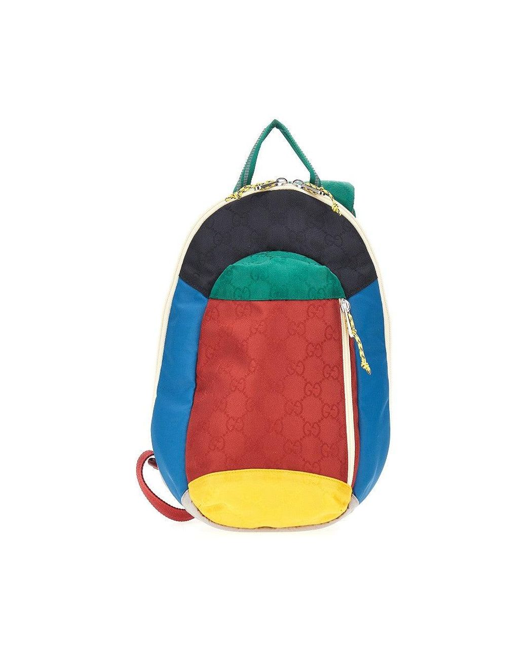 Gucci Blue Multicoloured Gg Nylon Backpack Kids for men