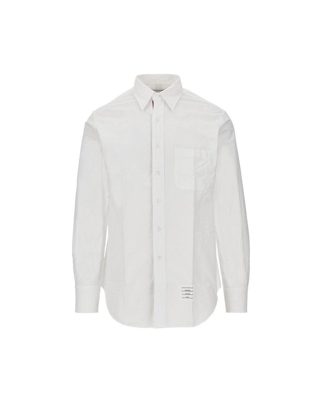 Thom Browne White Oxford Cotton Shirt for men