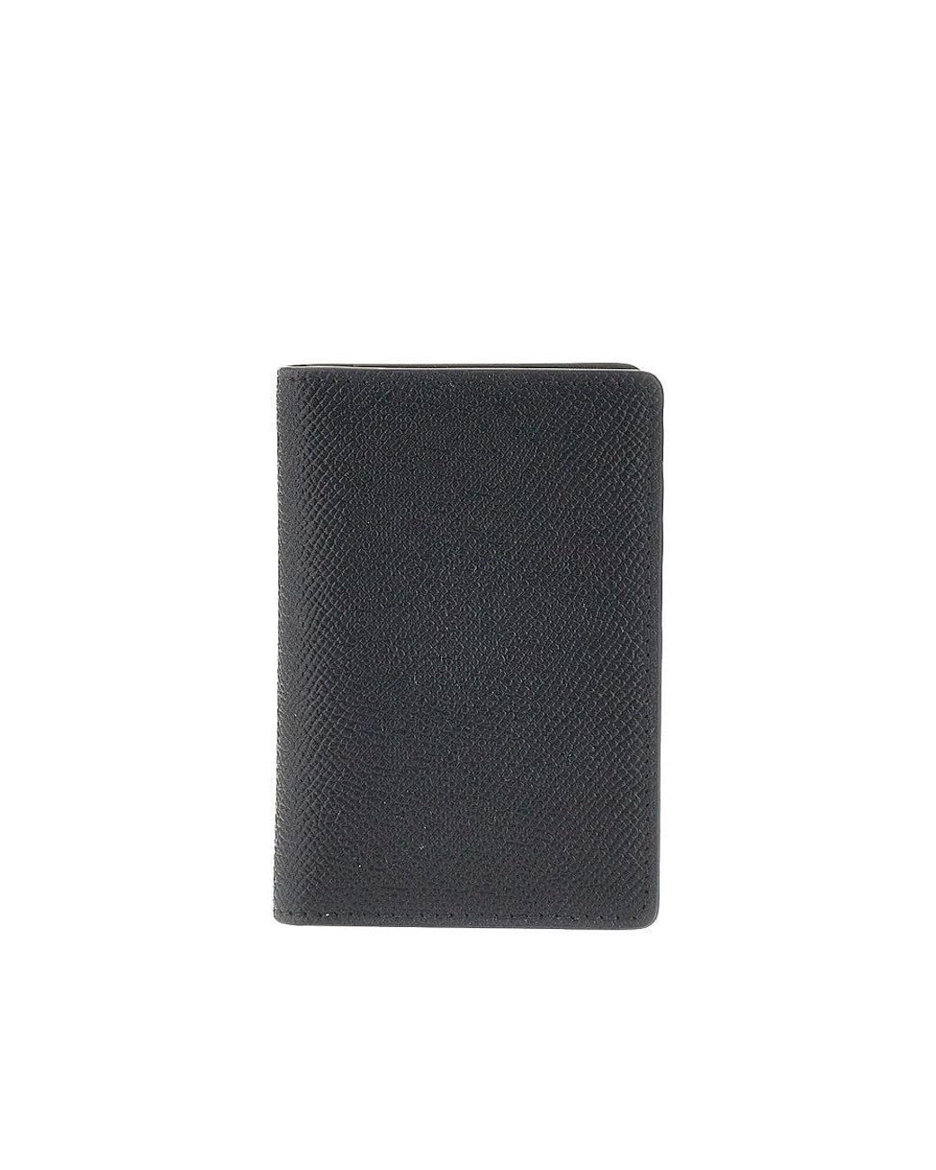 Maison Margiela Black 'Four Stitches' Bi-Fold Cardholder